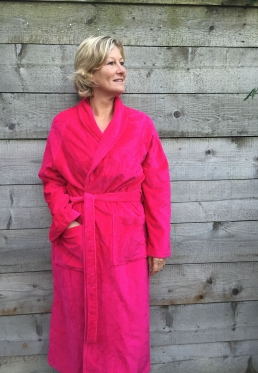 Badrock Sauna badjas roze - L - Roze | Gr. l