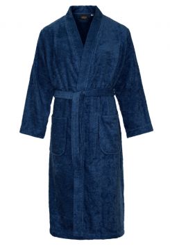 Frottee Kimono Blau– Sauna Bademantel