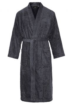 Frottee Kimono Grau – Sauna Bademantel