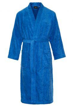 Frottee Kimono Kobaltblau – Sauna Bademantel