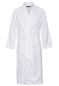 Frottee Kimono Weiß - Sauna Bademantel