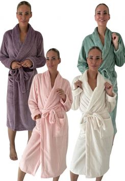 Flauschige Fleece-Bademantel - LingaDore - 4 Farben
