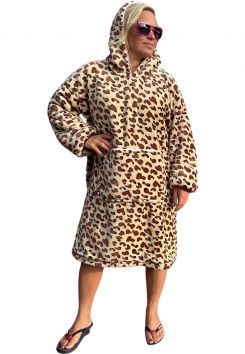Pantherprint Snuggie Fleece mit Hoodie 