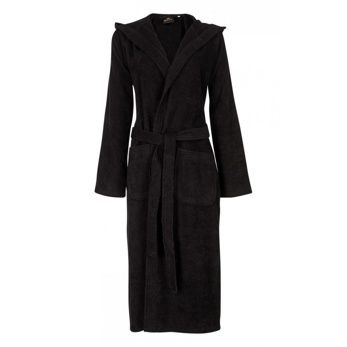 bademantel damen schwarz mit kapuze