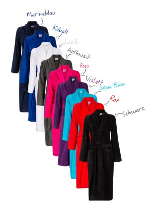 Personalisiert Bademantel Damen - Flauschig Mit Kapuze & Namensstickerei (Rosa)