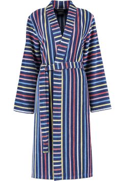 Cawö Damen-Kimono mit Streifen – luxuriöse Baumwolle