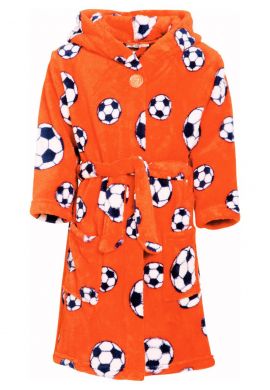 Kinderbademantel Fußball - Orange