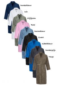 Kimono mit Namen besticken – Frottee Baumwolle (9 Farben)