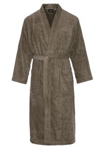 Frottee Kimono Taupe – Sauna - Comvie