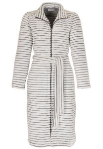 Pastunette Rippstoff Damenbademantel Reißverschluss - Fleece