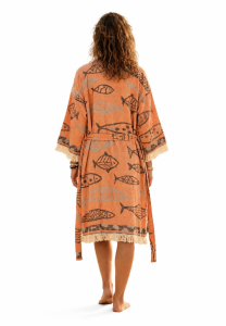 Coral Fish Baumwoll-Kimono