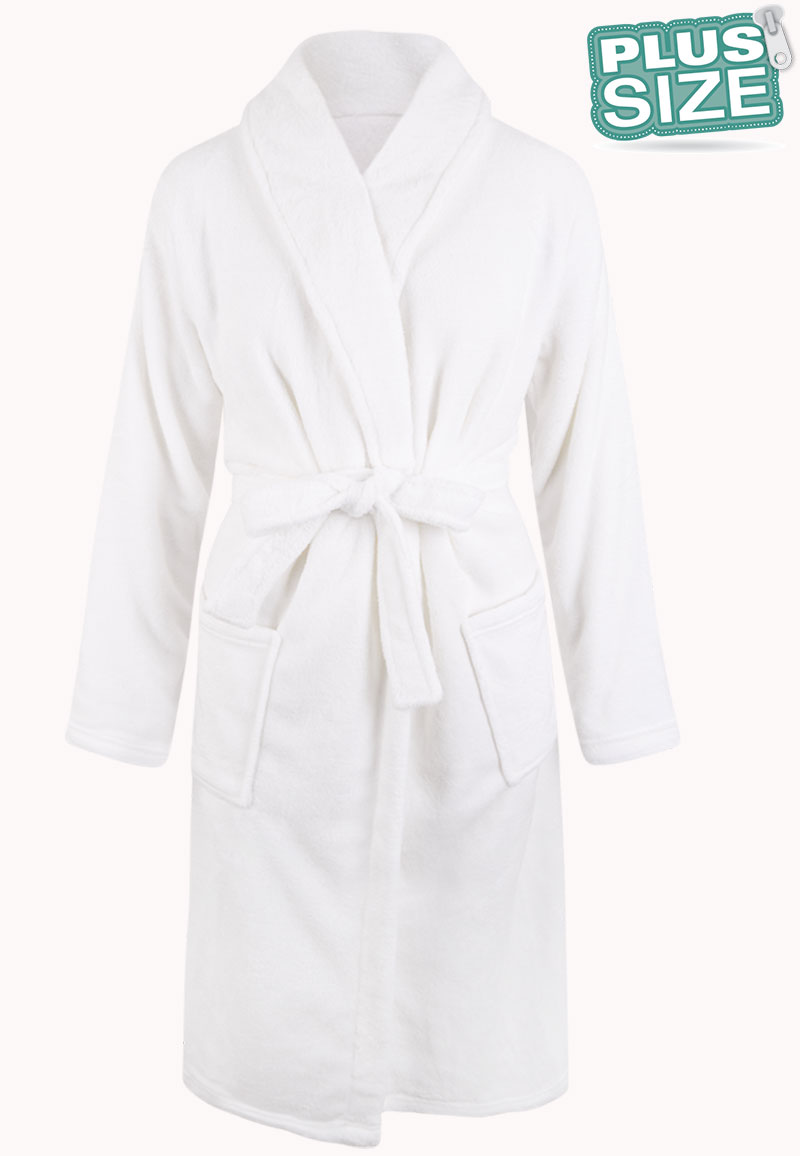 Relax Company Plus size badjas unisex - wit-3Xl/4XL - Wit | Gr. 3Xl/4XL