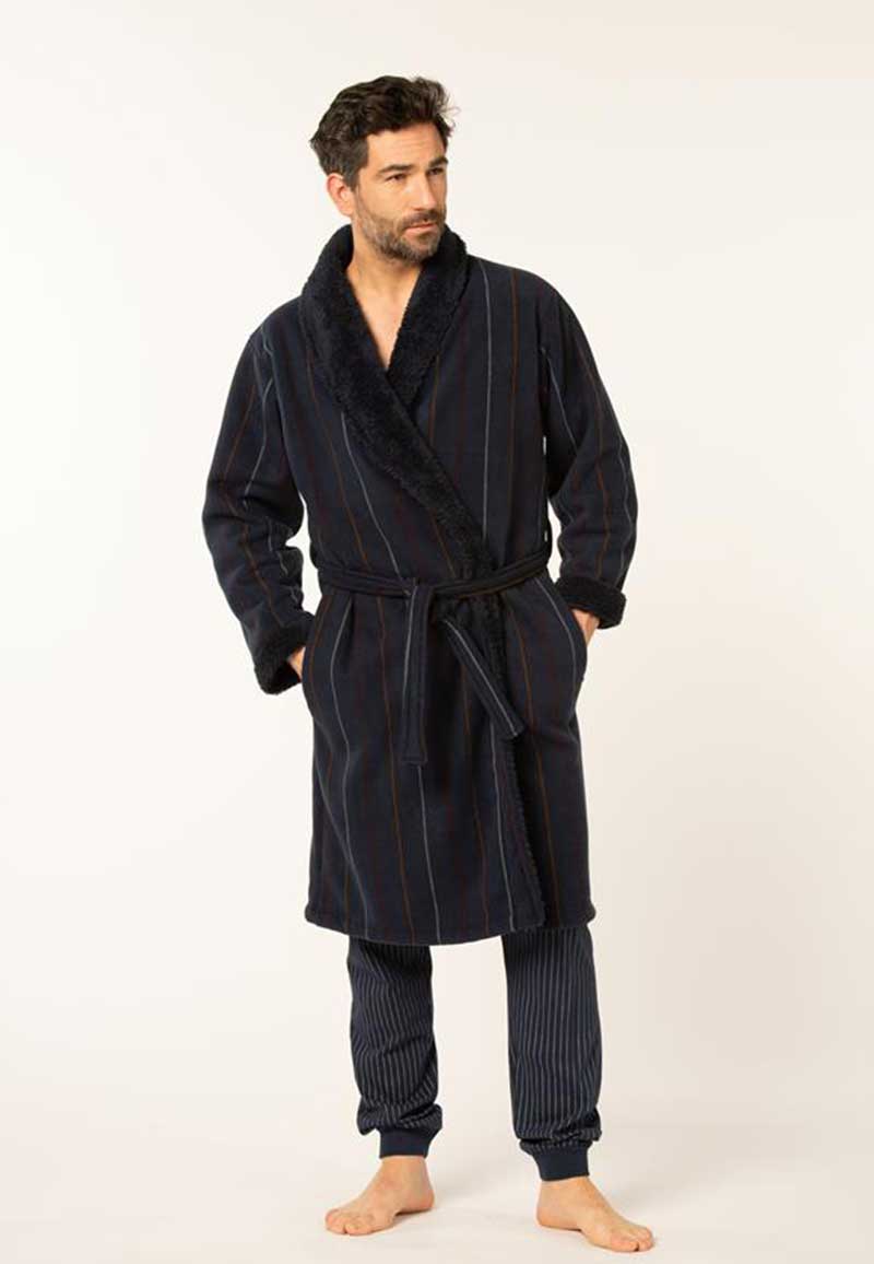 Marine badjas heren met luxe voering-s - Gr. s