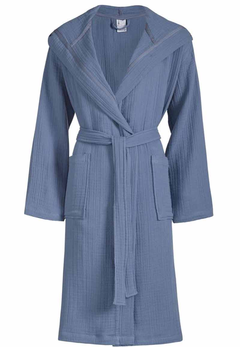 Van Dyck badjas denim biologisch katoen - unisex-s - Gr. s